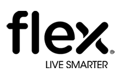 Flex Ltd logo — hardware-enabled SaaS and manufacturing platform architecture